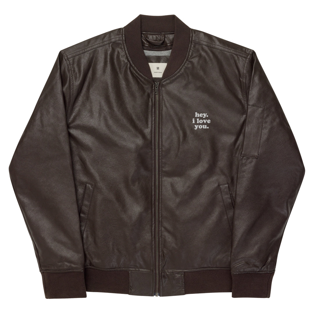 Leather Bomber Jacket